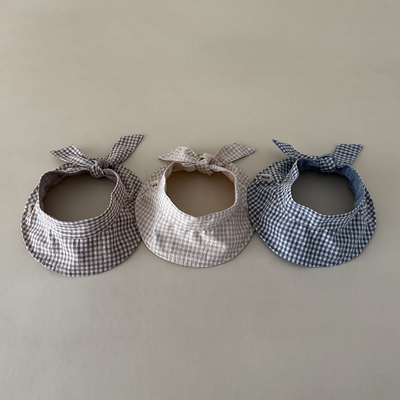 儿童空顶帽大帽檐飘带