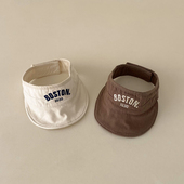 12月外出 空顶帽刺绣数字1630宝宝帽子防晒帽6 婴儿遮阳帽夏季 薄款