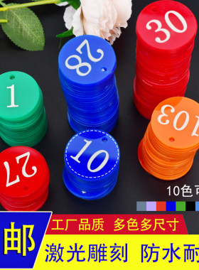 塑料数字牌园林养殖叫号牌麻辣烫