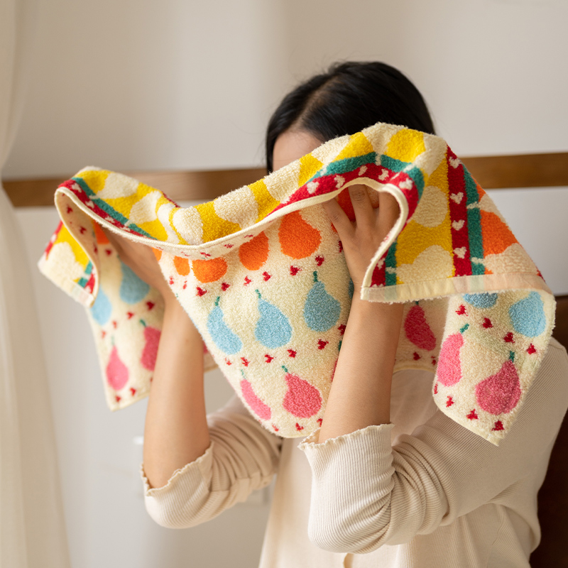 水果毛巾全棉复古情侣