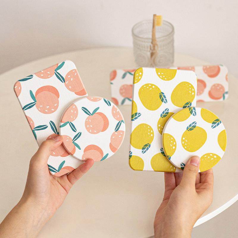 果味时光杯垫ins风硅藻泥吸水杯垫隔热洗手台吸水垫浴室置物垫,餐饮具,杯垫,淘宝优惠券,粉丝福利购,淘宝优惠卷