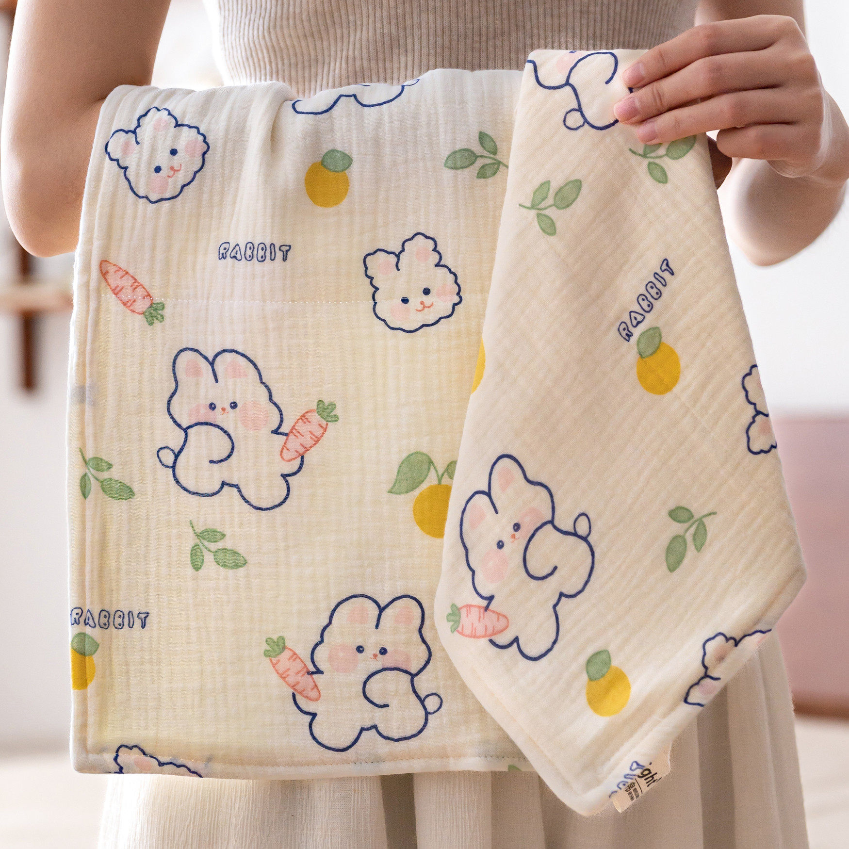 萌兔儿童纯棉a类纱布六层套装方巾毛巾全棉吸水洗脸面巾擦手毛巾,居家布艺,毛巾/面巾,淘宝优惠券,粉丝福利购,淘宝优惠卷