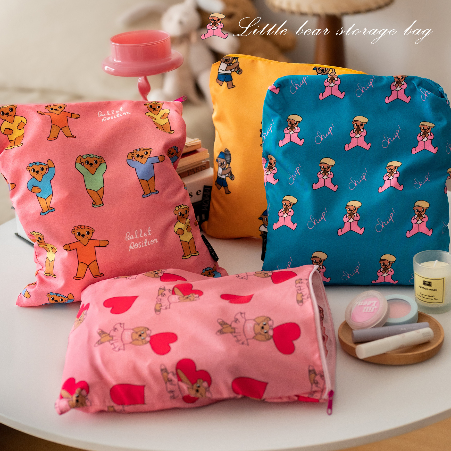 ins小熊收纳袋旅行洗漱包