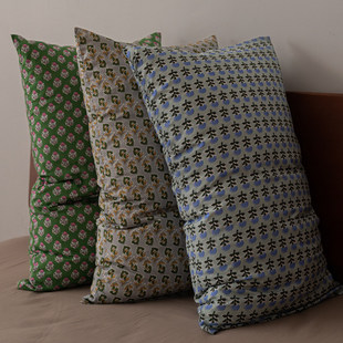 复古花卉全棉枕套2026新款纯棉亲肤透气成人枕头套一对四季通用