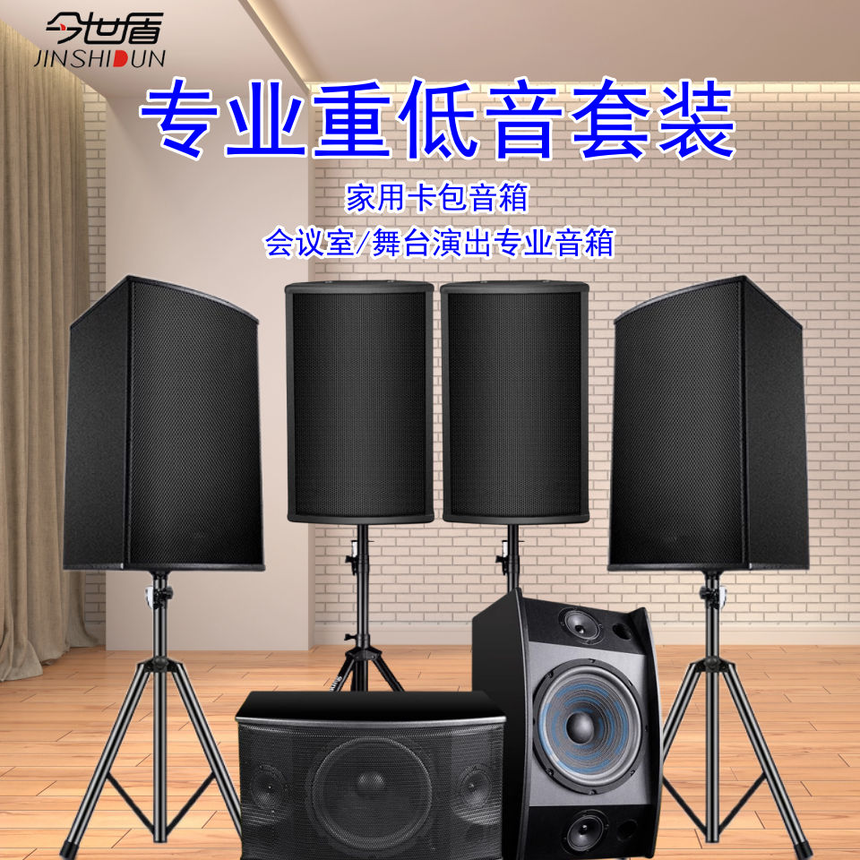 专业舞台演出音箱会议室壁挂音箱套装家用卡包KTV专用卡拉OK音响