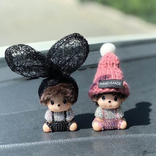 可爱卡通公仔仪表漂亮汽车摆件