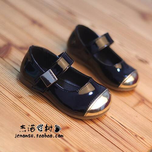 小香风拼色婴儿小皮鞋时尚感绝了