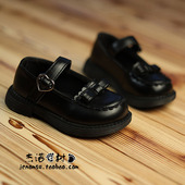 中小童玛丽珍公主鞋 女童秋款 英伦风2026年新款 爱心黑色单鞋 子 皮鞋