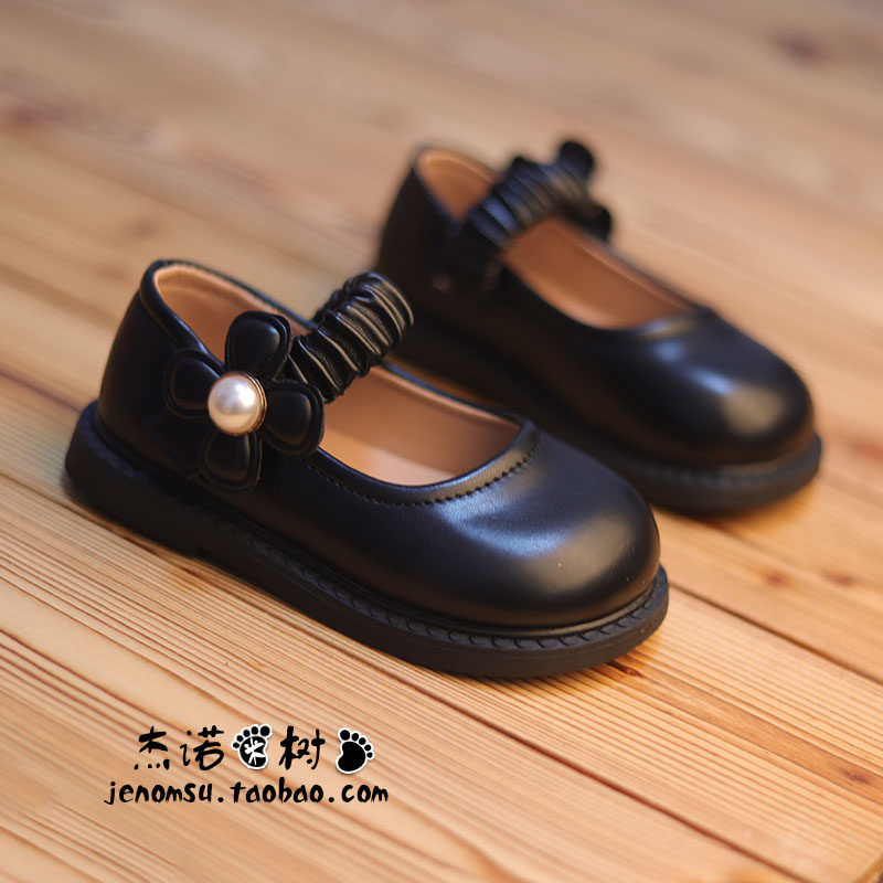 女童小皮鞋 2025秋新款韩版潮黑色百搭小女孩软底豆豆鞋休闲鞋子,童鞋/婴儿鞋/亲子鞋,皮鞋,淘宝优惠券,粉丝福利购,淘宝优惠卷
