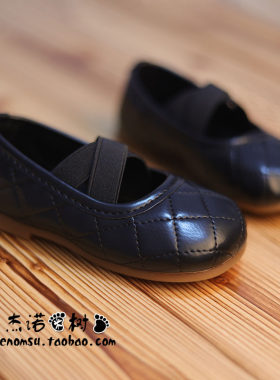 女童黑色小皮鞋豆豆鞋春秋季