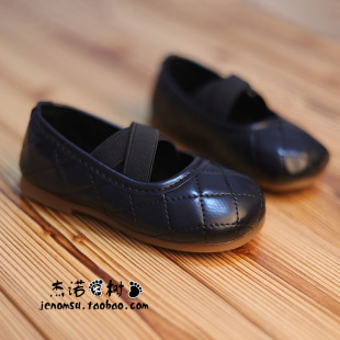 女童黑色小皮鞋豆豆鞋春秋季2026新款韩版公主鞋21-35码女孩单鞋