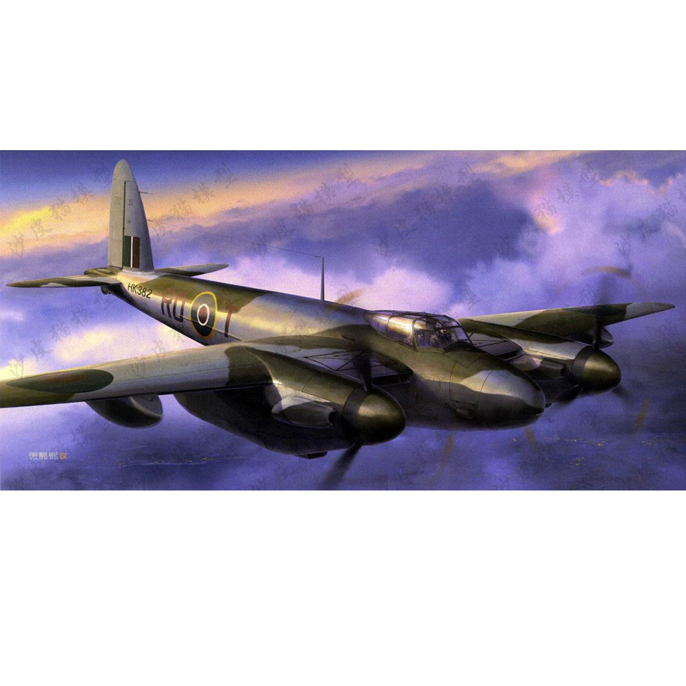 长谷川 hasegawa 02198 1/72 英国 蚊式 nf mk.xiii 夜间战斗机