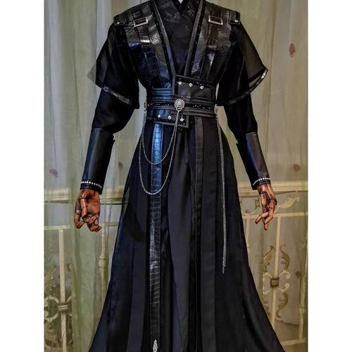 墨燃cos服古风二次元黑瞎子cosplay万用套装黑水长庚劲装黑色古装