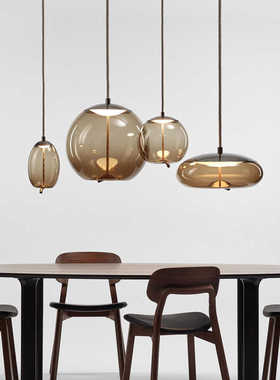 单头长线前台组合餐厅吊灯个性美式设计师卧室床头服装店橱窗灯具