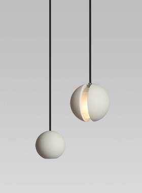 工业风星球水泥吊灯酒吧台餐厅咖啡厅玄关床头创意个性月球小吊灯