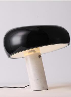 意大利史努比Snoopy现代北欧简约艺术客厅卧室床头蘑菇大理石台灯