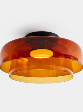 设计师款极简多层组合玻璃灯罩灯饰酒吧餐厅创意床头氛围艺术吊灯