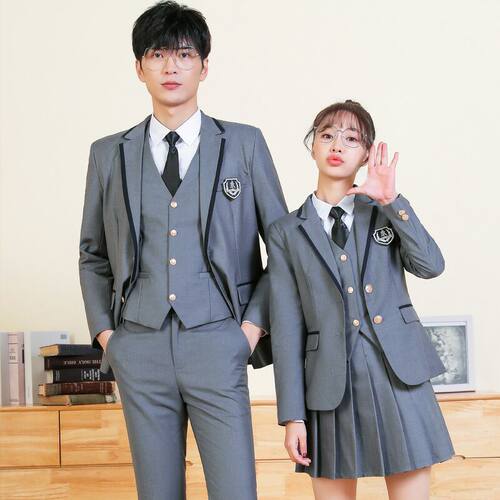 学院风套装男女高中大学生校服正装春幼儿园教师园服工作服JK制服