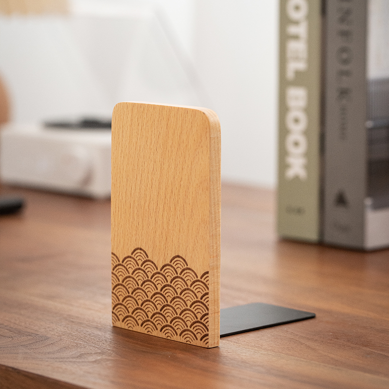 书立儿童书立架书夹固定书本桌边收纳书架防倒器实木创意隔板挡板