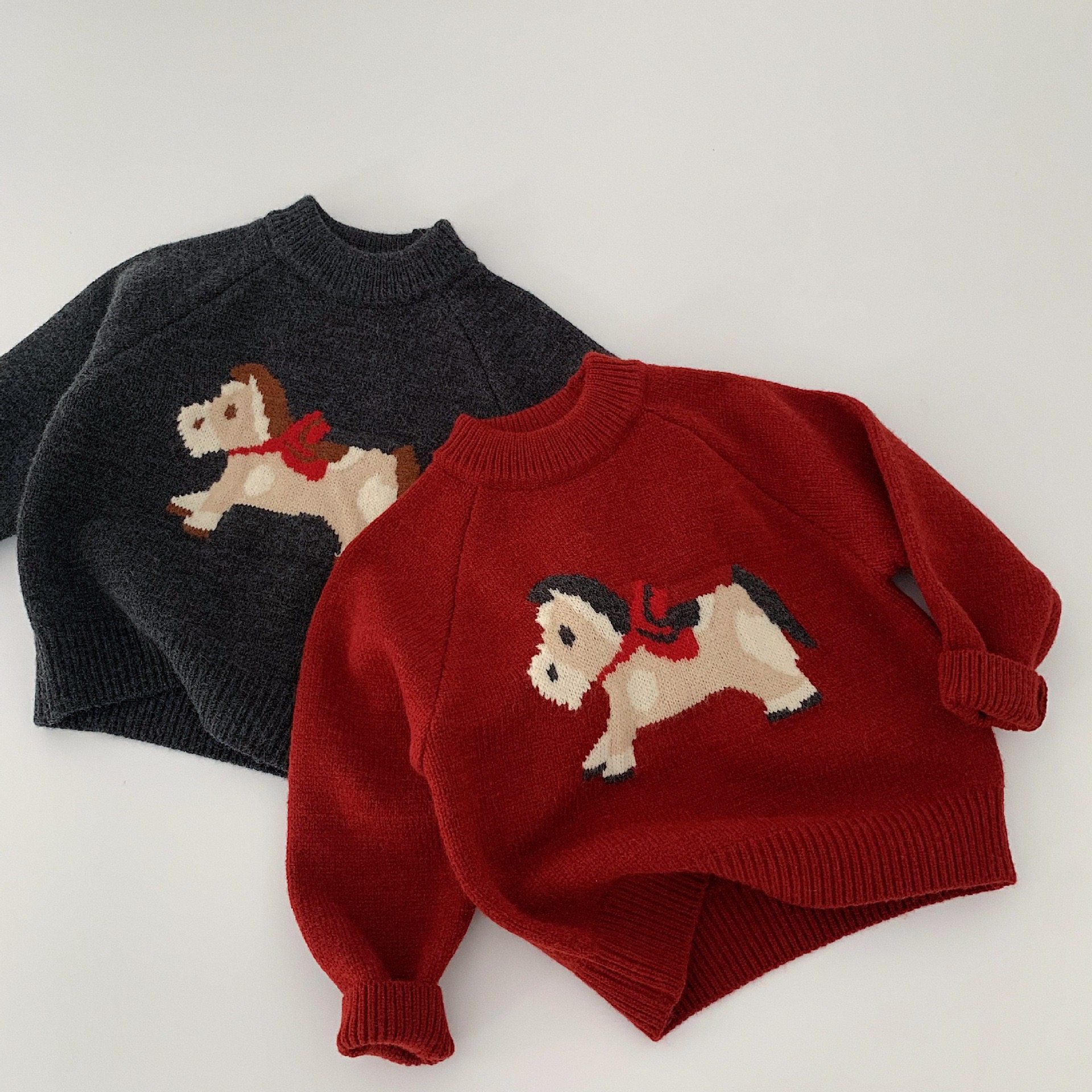 儿童外穿年服毛衣冬季新款男童新年红色毛衣女宝宝卡通针织衫内搭,童装/婴儿装/亲子装,毛衣/针织衫,淘宝优惠券,粉丝福利购,淘宝优惠卷