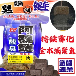 西部风阿魏酸臭鲢方块饵料野钓水库池塘鲢鳙花鲢白鲢谷物盘钩饵料