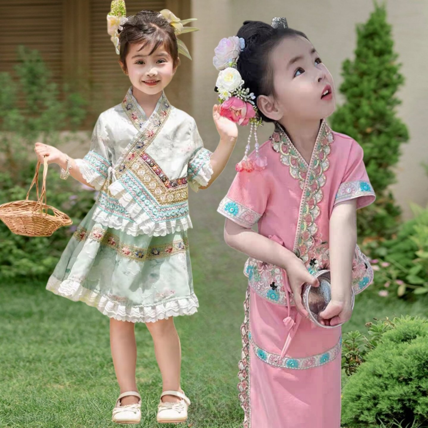 女童西双版纳民族傣族公主裙子小女孩汉服套装泰国风旅拍摄影服装,童装/婴儿装/亲子装,儿童演出服,淘宝优惠券,粉丝福利购,淘宝优惠卷