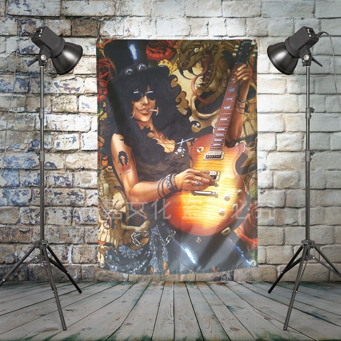 SLASH Rock Valance Banners metope decorate Hanging curtain bar Music club Home Background cloth customizedin the Home accessories , Mural  category - from Buy2taobao.com to provide professional Taobao agent buy service