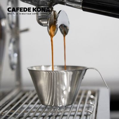 cafedekona不锈钢量杯盎司杯