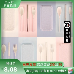 旅行折叠筷子勺子叉子套装便携随身可伸缩式餐具野餐用品网红餐具