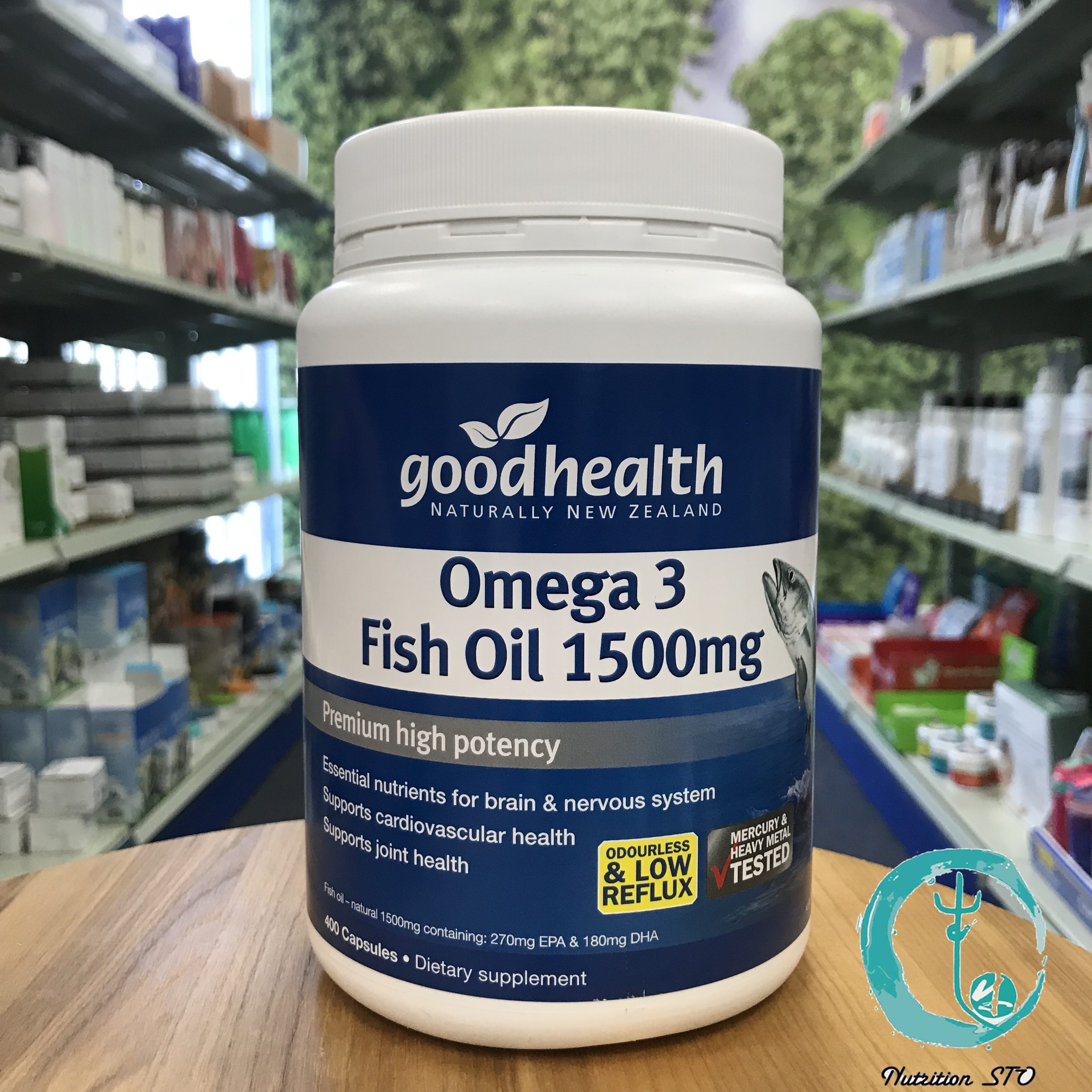 新西兰直邮好健康Goodhealth 1500mg高含量深海鱼油胶囊 400粒