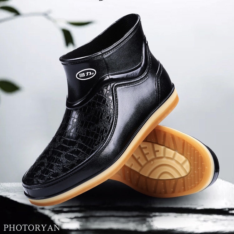 回力雨鞋防水靴男工地耐磨劳保鞋防滑牛筋底低帮雨靴厨房工作胶鞋,流行男鞋,雨鞋,淘宝优惠券,粉丝福利购,淘宝优惠卷