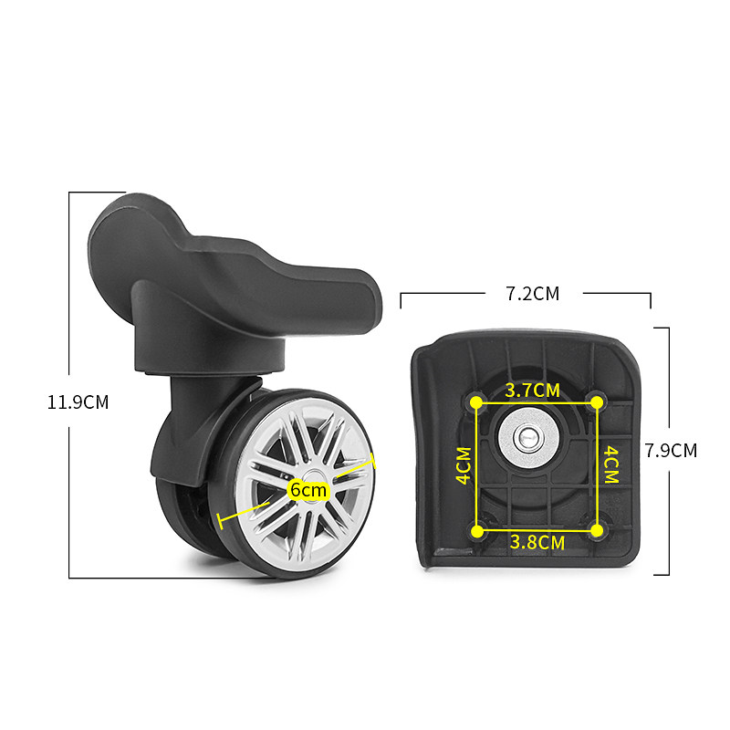 BW046#卡拉羊拉杆箱万向轮配件旅行箱脚轮替换轮子耐磨滑滚轮维修