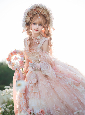 lolita花嫁原创华丽少女雪纺连衣裙【春日礼盒】jsk洋装公主lo裙