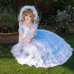 原创正版lolita花嫁款【琉璃幻影】粉色洛丽塔连衣裙日常lo裙jsk