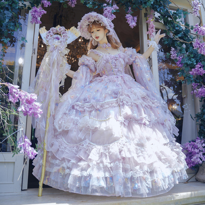 原创正版华丽lolita花嫁款连衣裙