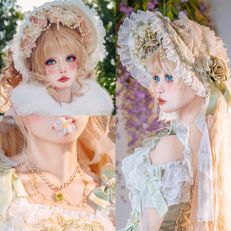 【琉璃幻影】搭配小物发饰配饰帽子项链手套花嫁颈饰头饰Bnt 扁帽,模玩/动漫/周边/娃圈三坑/桌游,lolita洛丽塔配饰小物/道具,淘宝优惠券,粉丝福利购,淘宝优惠卷
