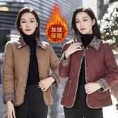 秋冬加绒棉服外套2024冬季 减龄休闲加厚棉衣 轻薄时尚 新款 女装