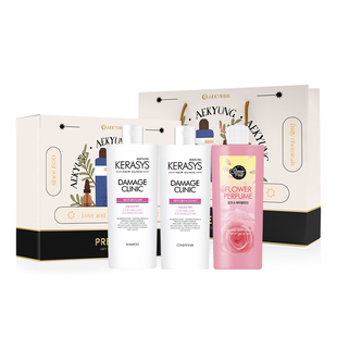 爱敬KeraSys节日伴手礼洗护套装洗发露护发素沐浴露方巾香水皂