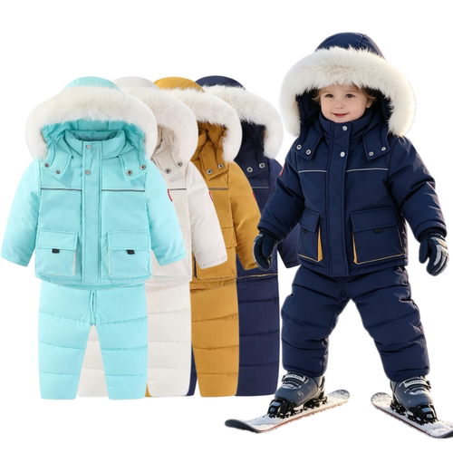 儿童滑雪服套装加绒加厚保暖防风防水棉衣棉裤两件套2026冬季新款