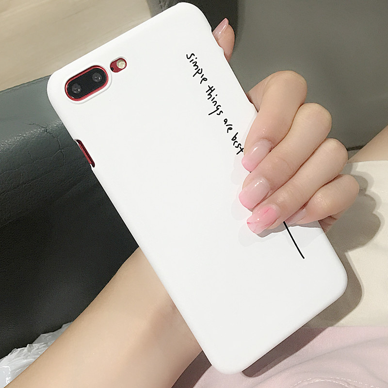 Àäµ·ç¼òÔ¼´ó·½Æ»¹û7plusÊÖ»ú¿ÇiPhone 8pĥɰӲ¿ÇºÚ°×É«ÄÐÅ®¿î³±iÇéÂÂinsÅ·ÃÀ³±ÅƸöÐÔx´´ÒâºÚÉ«Æß´óÆø6µÄ°Ë