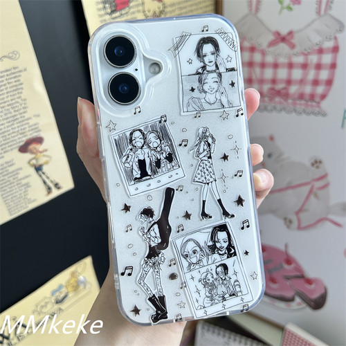 黑白漫画nana双层手机壳