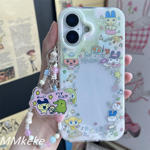 可以放照片的拓麻歌子双层手机壳