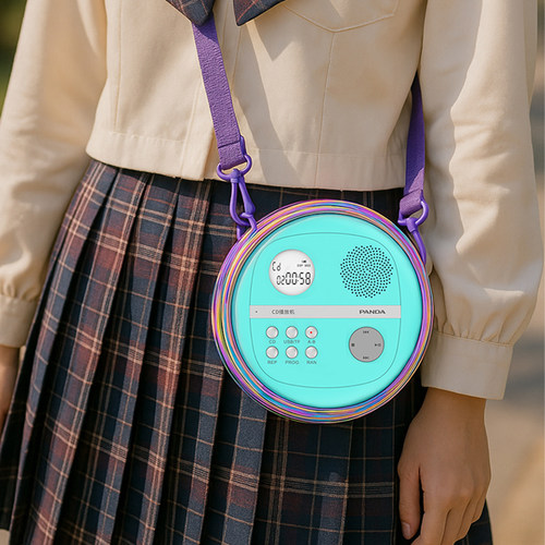 熊猫CD随身听唱片学生播放器