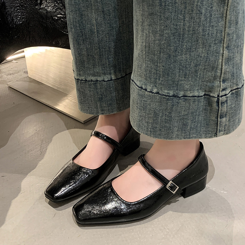 2025 French Square Toe Mary Janes with Single Strap Heel - Product image 3