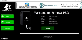 适用于苹果 iremoval pro代注册 绕信号 id 绕激活 物主锁激活 ip
