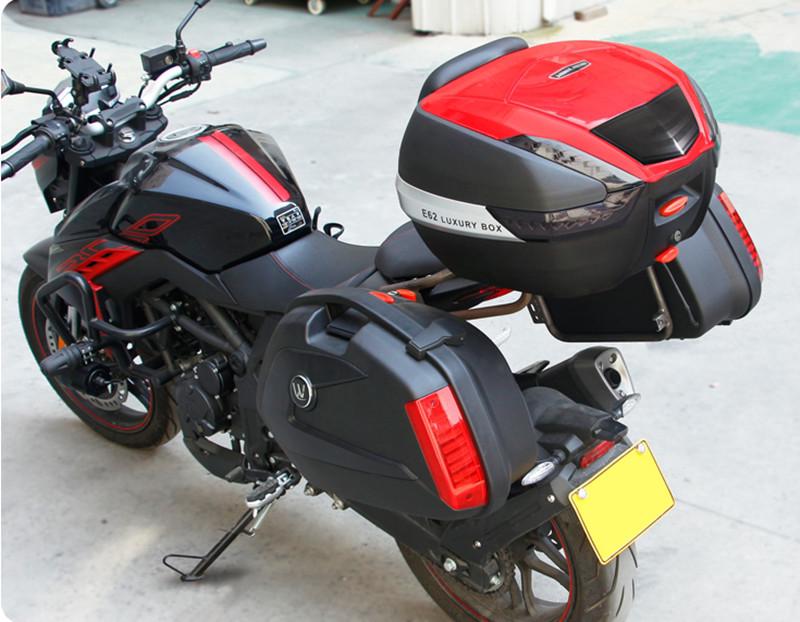 适用隆鑫无极300r/rr三箱lx300r边箱改装尾架尾箱快拆防水旅行箱