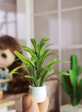 DIY娃屋装饰摆件绿植盆栽BJD/SD娃娃小布Blythe拍照道具仿真植物