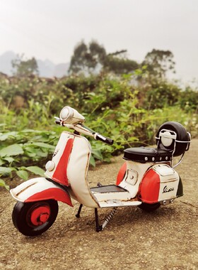 6分BJD小布Blythe复古摩托车北欧踏板小绵羊娃屋装饰配件拍照道具