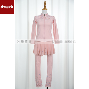 冬季加厚加绒花滑训练服滑冰服溜冰服 护臀套装 成人儿童套装 B08