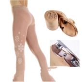 加绒弹力裤 袜花样滑冰表演服 舞蹈服珍珠款 冬季 打底裤 袜x142